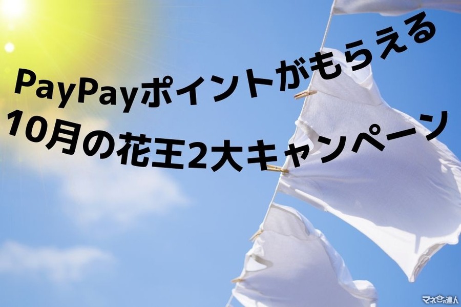 PayPayポイントが絶対にもらえる　10月の花王2大キャンペーン　筆者が考える攻略法