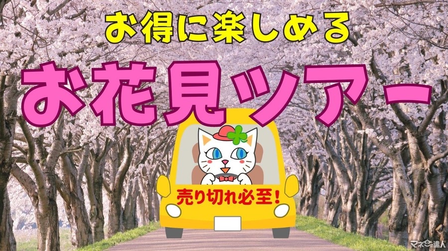 【売り切れ必至】桜の季節がやってくる！お得に楽しめる「お花見ツアー」