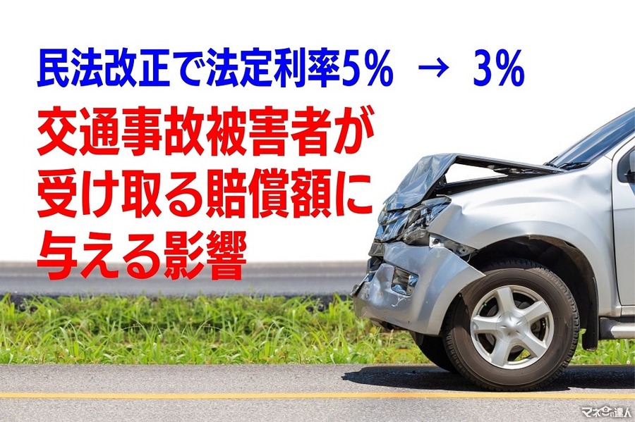 【民法改正で法定利率5％ → 3％】交通事故被害者が受け取る賠償額が有利に　判例から解説