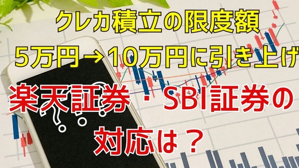 内閣府でクレカ積立10万円に引き上げが決定　楽天証券・SBI証券の対応内容まとめ 画像