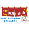 【PayPay】2/8まで「お買い得市」日用品・食料品を買って最大20％還元！「節約主婦の戦利品」を紹介