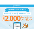 銀行間資金移動に便利な「エアウォレットに1万円チャージ」して2000Pontaをもらおう