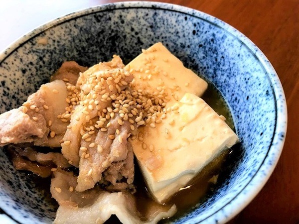 「レンジ」で肉豆腐