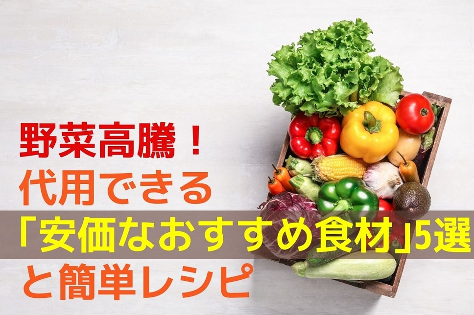 野菜高騰！ 「安価なおすすめ食材」5選と簡単レシピ