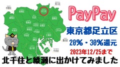 2023年12/25まで足立区PayPay20％・30％還元　今年も有益だが昨年との違いにご注意 画像