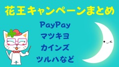 【花王キャンペーンまとめ】PayPay以外にも、マツキヨ・ツルハ・カインズなどで高還元 画像