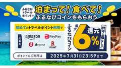 「無期限で使える！」ふるさと納税の新常識 最大6%還元で8,250施設が利用可能に 画像
