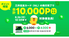 1万ポイント還元！LINEヤフーが三井住友カードのクレカ申込キャンペーンを実施中 画像
