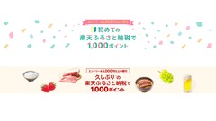 【9/30まで】楽天ふるさと納税 新規・休眠利用者向けに1,000ポイント還元 画像