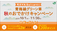 モバイルSuica限定！青梅線グリーン車利用でポイントや券が当たるキャンペーン 画像