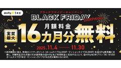 ＠nifty光のBLACK FRIDAY11/4~30 新規申込で月額最大16カ月無料 画像
