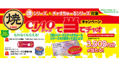 抽選でJCBギフトカード3,000円分が当選！いなばペットフードがキャンペーン実施 画像