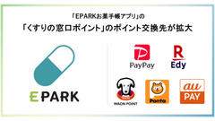 700万DL突破のお薬手帳アプリ！くすりの窓口ポイントからのポイント交換先が5つ追加 画像