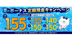SBJ銀行「夏のボーナス定期預金」開始！募集総額に達し次第終了 画像