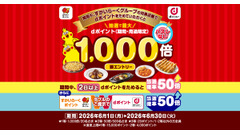 ガスト・バーミヤンなどでdポイント最大1,000倍！ハズレなし抽選も 画像