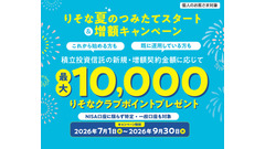 りそな銀行 積立投資信託の新規or増額でポイント獲得！エントリーは9月末まで 画像