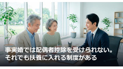 事実婚では配偶者控除を受けられない。それでも扶養に入れる制度がある 画像