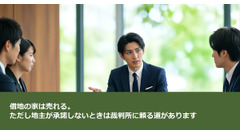 借地の家は売れる。ただし地主が承諾しないときは裁判所に頼る道があります 画像