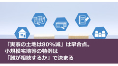 「実家の土地は80%減」は早合点。小規模宅地等の特例は「誰が相続するか」で決まる 画像