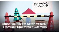 800万円以下の空き家の仲介手数料。上限の特例は事前の説明と合意が前提 画像