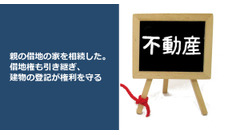 親の借地の家を相続した。借地権も引き継ぎ、建物の登記が権利を守る 画像