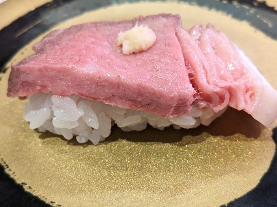 おいしそうな山わさびのせ