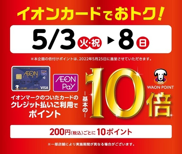 ポイント10倍キャンペーンとは重複せず