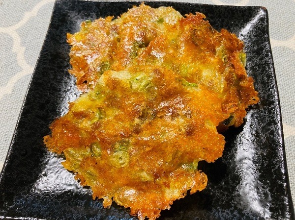 納豆とチーズのお焼き