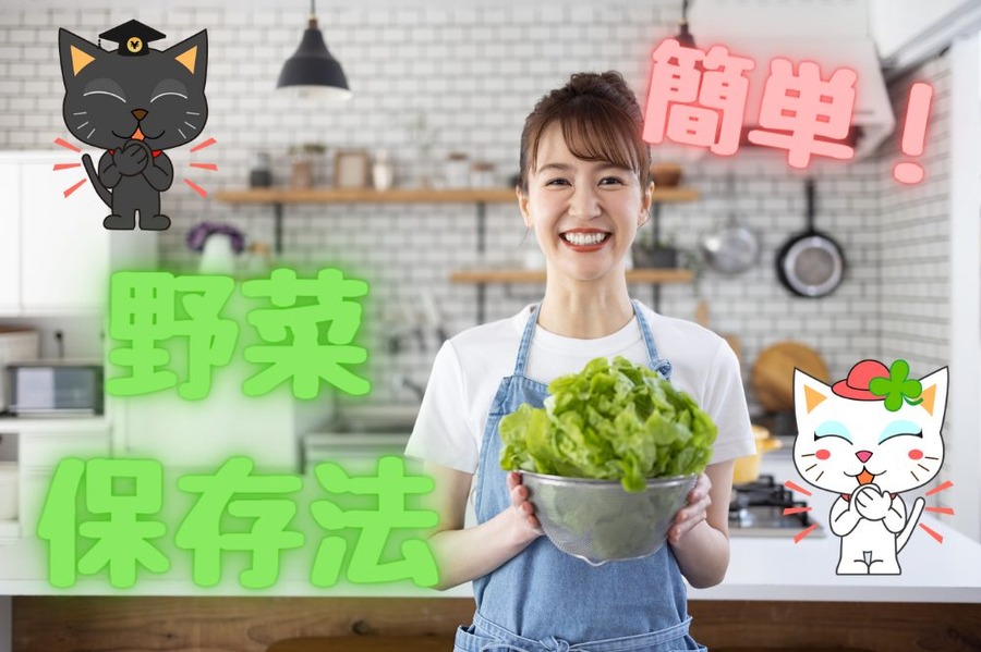 簡単な 野菜保存法