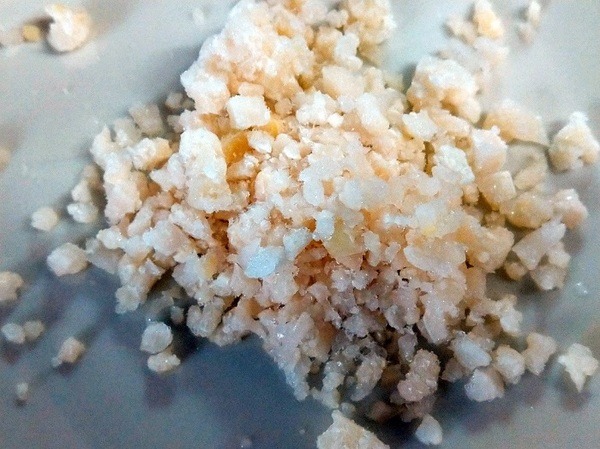 業スのカリフラワーライスのアップ