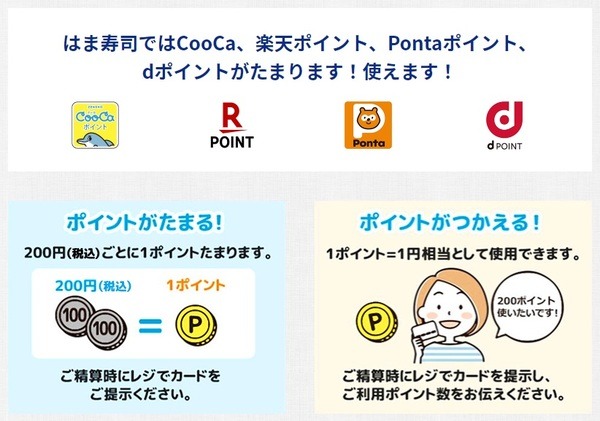 はま寿司でためる