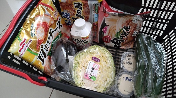 今回購入したお買物内容
