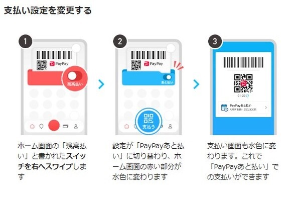 支払い設定を変更する方法
