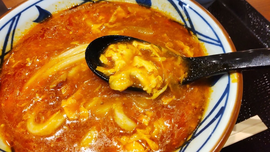 とろみのあるスープと卵