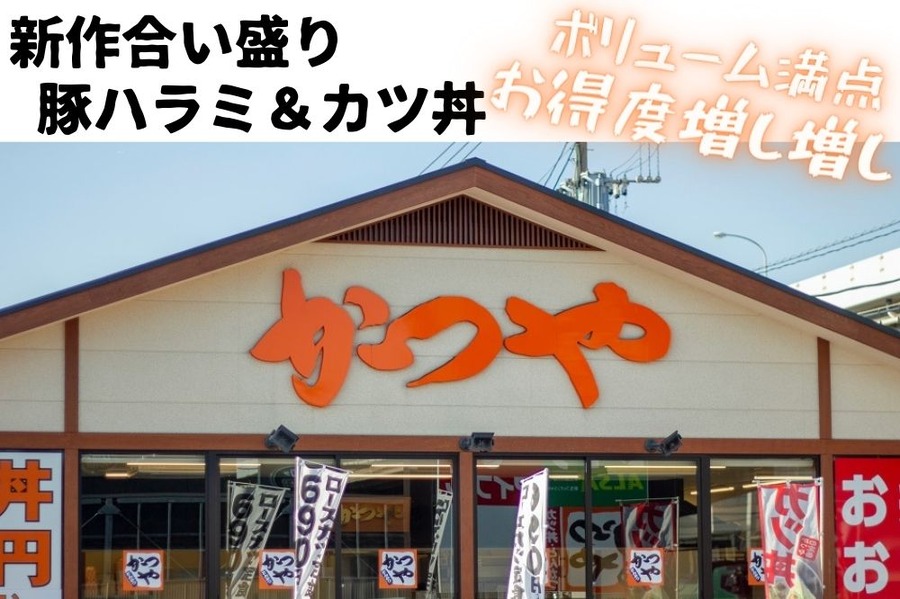 新作合い盛りは「豚ハラミ＆カツ丼（期間限定）」