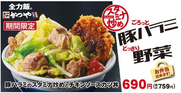豚ハラミ＆ソースカツ丼