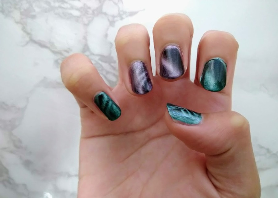 【キャンドゥ】不器用さんOK！　マグネットネイル(220円)で簡単プロ級ネイル