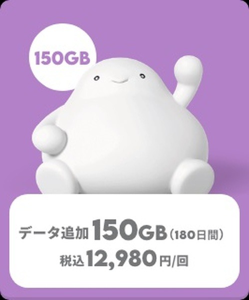 150GBは1万2,980円