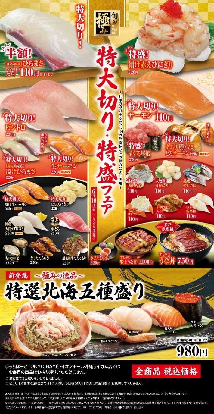 シャリが見えないほどのネタ満載