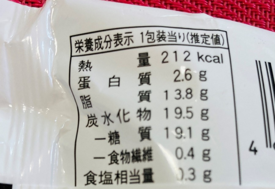 量＆カロリー的にも3時のおやつに最適