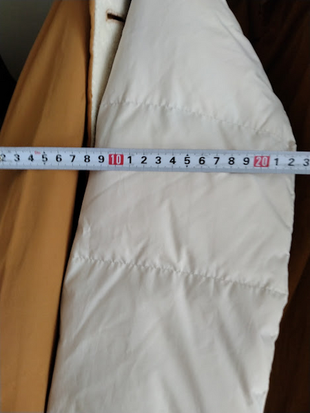 22センチほどあった厚みが、わずか数センチになります