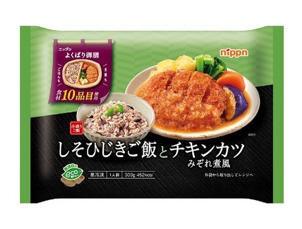 よくばり御膳 しそひじきご飯とチキンカツみぞれ煮風