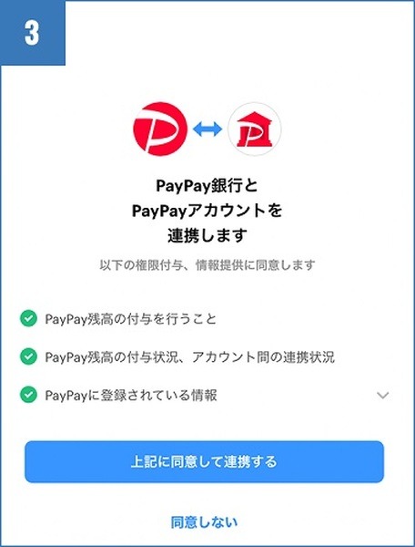 PayPayポイント受取にはPayPayアカウントとの連携が必要