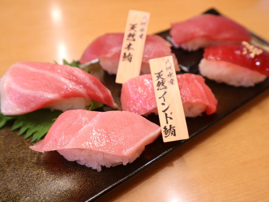 天然本鮪と天然インド鮪 食べ比べ