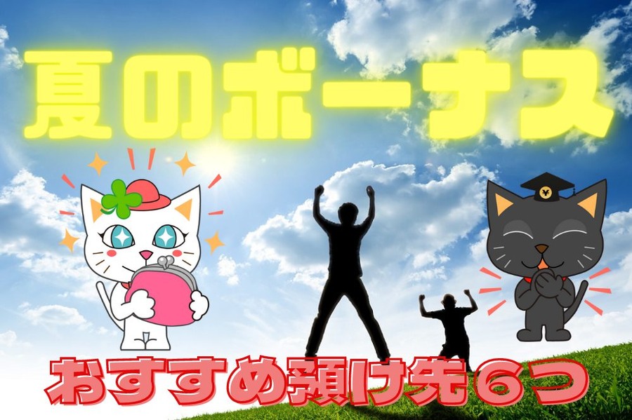 夏のボーナスのおすすめ預け先 