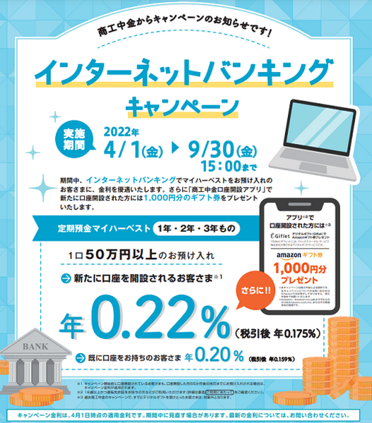 インターネットバンキングキャンペーン
