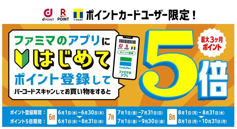 最大3ヶ月ポイント5倍