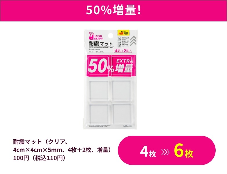 【50％増量】耐震マット