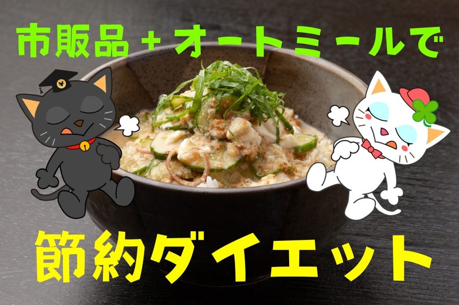 市販品＋オートミールで節約ダイエット