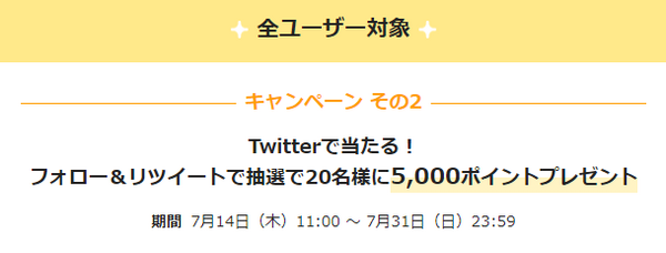 Twitterで当たる！